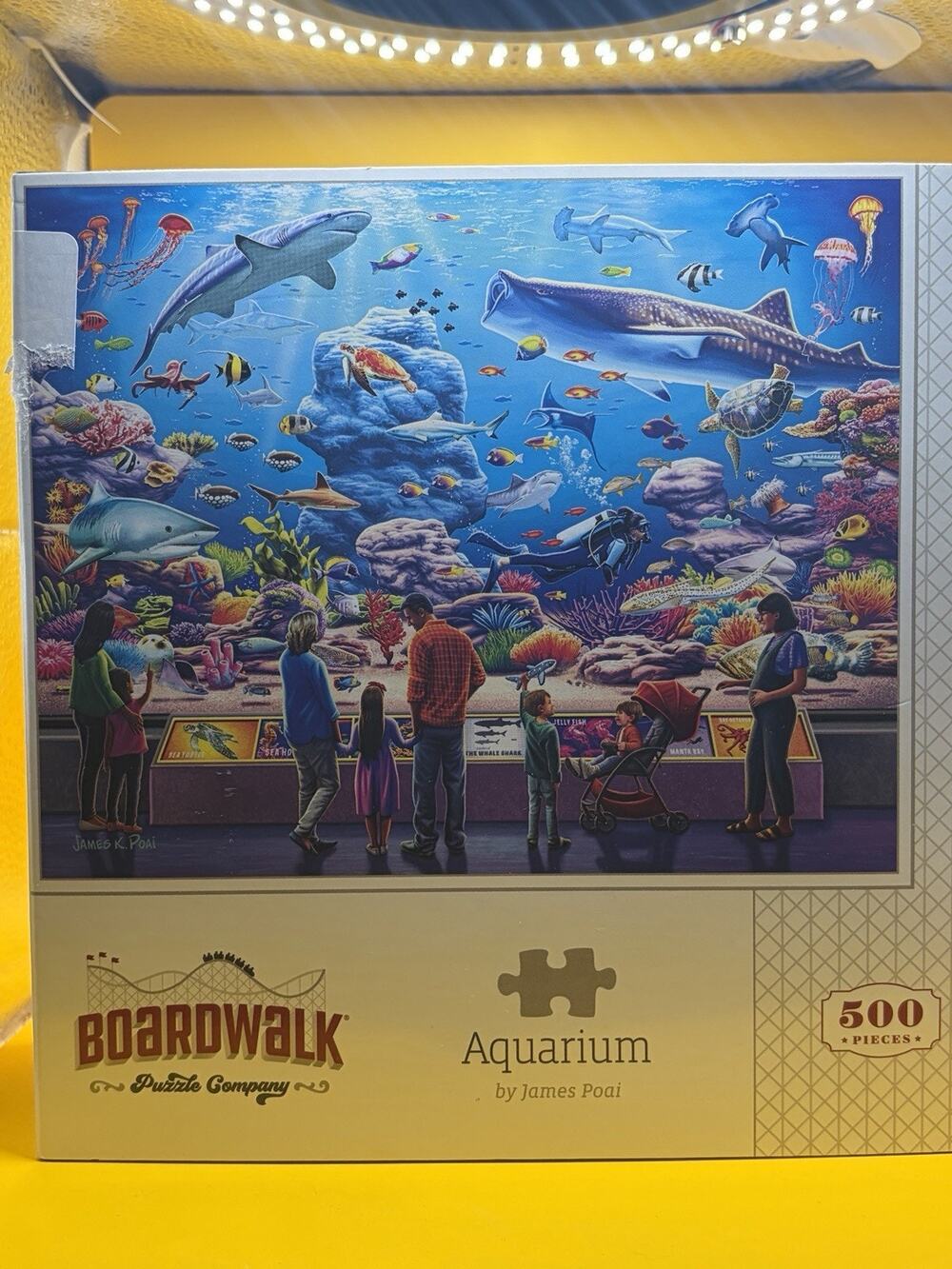 Boardwalk Puzzle Company Aquarium 500-Piece Jigsaw Puzzle by James Poai